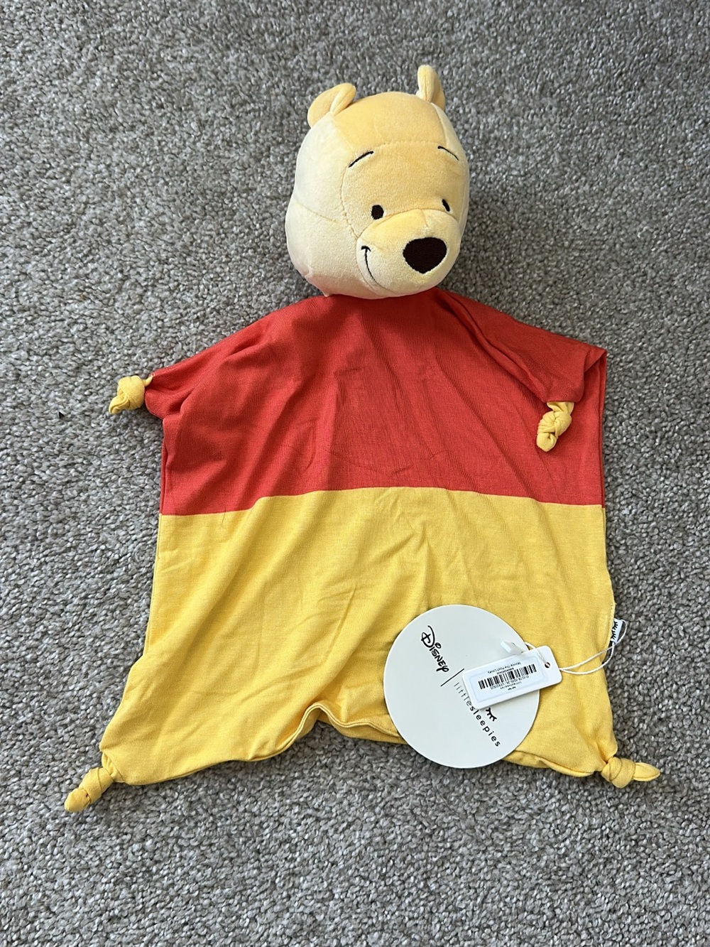 Little Sleepies Red and Yellow Winnie the Pooh Plush Lovey